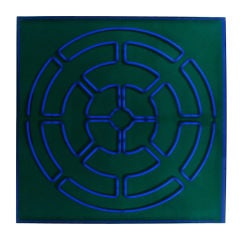 “Blue Radiance” Mandala Neon Sculpture by Christopher Sproat 11