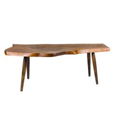 American Studio Craft Free Edge Cocktail Table by Roy Sheldon