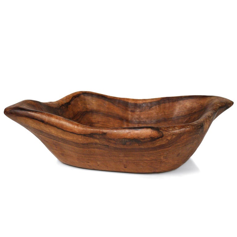 Hand Carved Freeform Boat Bowl