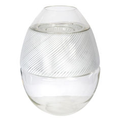 Three Piece Egg Form Table Lamp by Mazzega Three Piece Egg Form Table Lamp by Mazzega