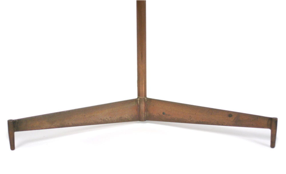 Scandinavian Modern Danish Tripod Cigarette Table For Sale