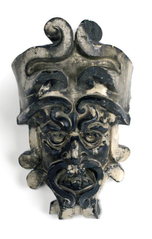 English Pre-Columbian Style Terra Cotta Mask For Sale