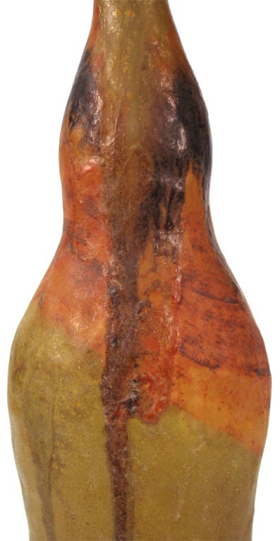 Italian Earth Tone Glaze Bottle Vase by Marcello Fantoni for Raymor For Sale 2