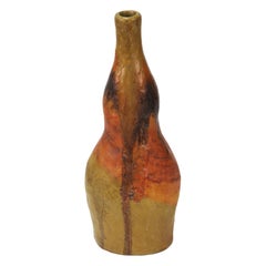 Italian Earth Tone Glaze Bottle Vase by Marcello Fantoni for Raymor