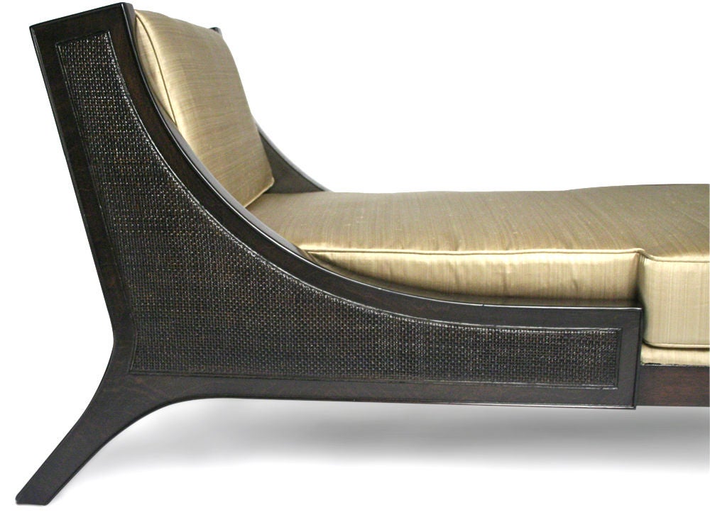 American Sleigh Back Chaise Lounge by Tommi Parzinger for Parzinger Originals In Excellent Condition For Sale In New York, NY