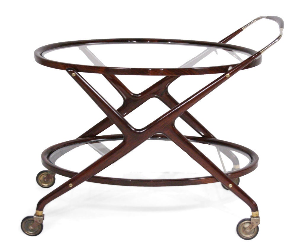 Oval Serving Cart by Cesare Lacca