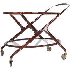 Oval Serving Cart by Cesare Lacca Oval Serving Cart by Cesare Lacca