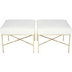 Pair of Perfect Square Benches by Paul McCobb Pair of Perfect Square Benches by Paul McCobb