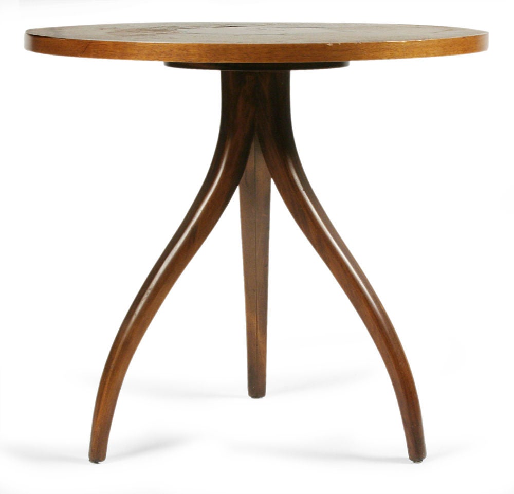 Inlaid Topped Tripod Gueridon Table by Drexel In Excellent Condition In New York, NY