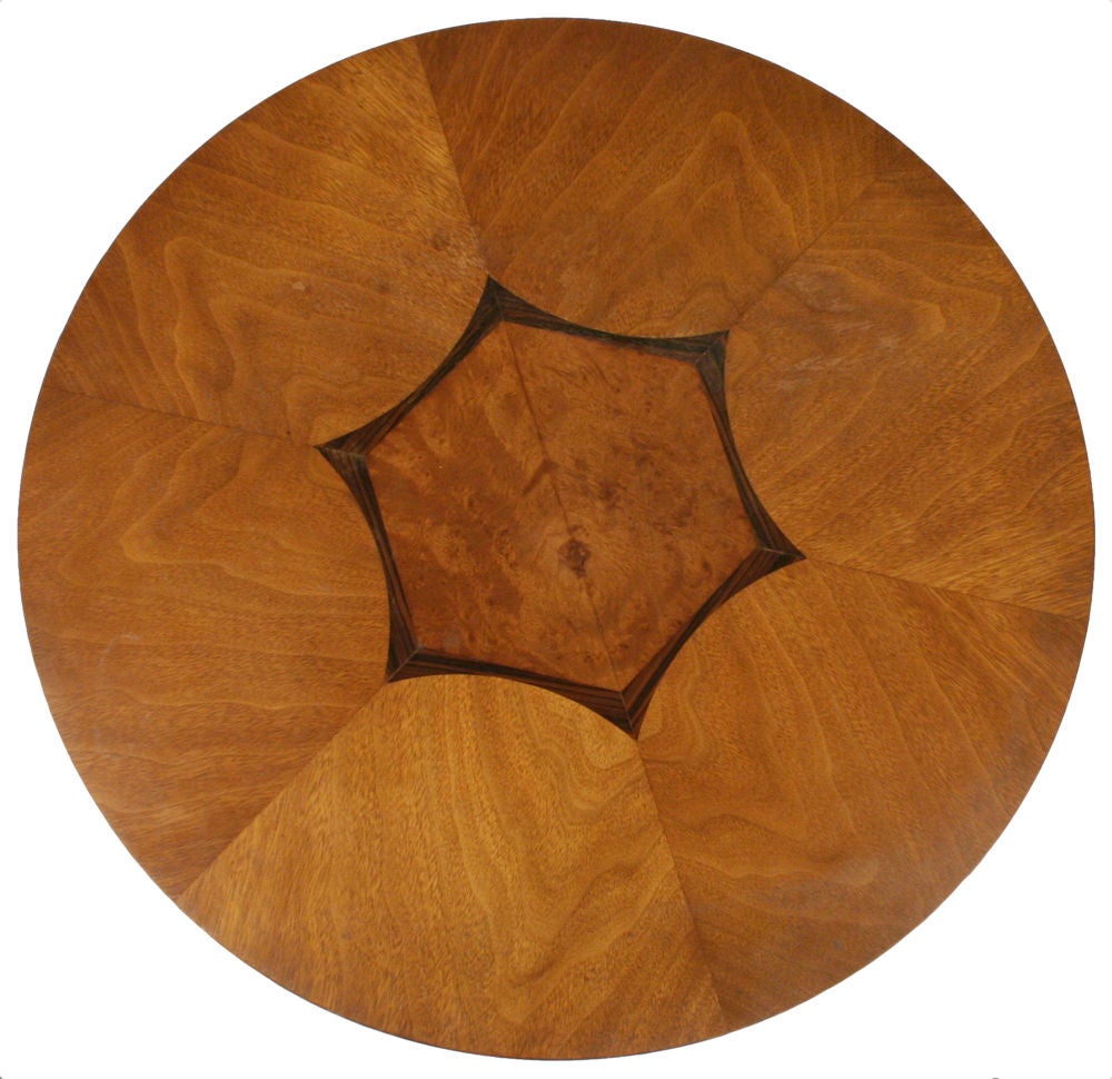 Inlaid Topped Tripod Gueridon Table by Drexel 1