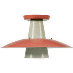 Perforated Cone Pendant Light by Gerald Thurston for Lightolier 6