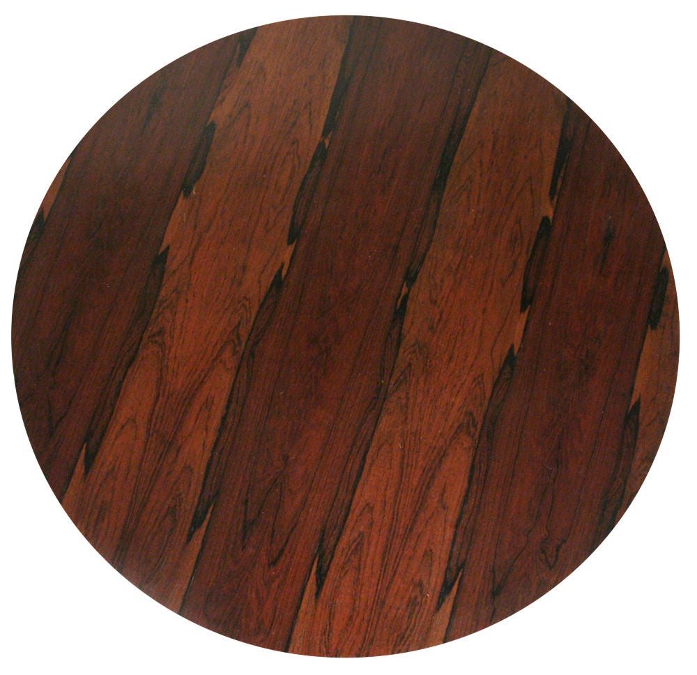 Rosewood Veneer Drum Table by Harvey Probber