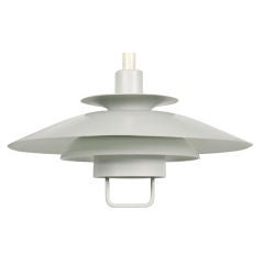 Dove Grey Enameled Aluminum Pendant Light after Poul Henningsen 4