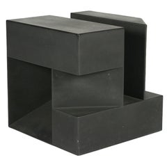 American ‘Black Cube’ Aluminum Sculpture by Alfredo Halegua