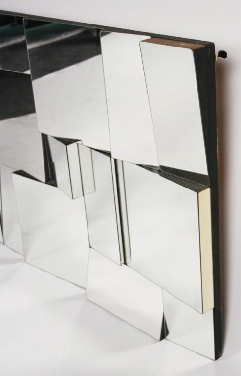 Rare 'Slopes' Mirrored Wall Sculpture by Neal Small 1
