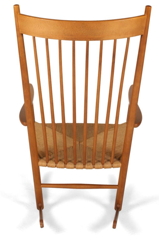 Danish J-16 Rocking Chair by Hans Wegner for FDB Møbler