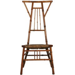 Antique Victorian Bamboo Valet Chair