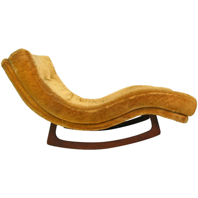American Doublewide Rocking Chaise Longue by Adrian Pearsall for Craft Assoc. For Sale
