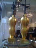 Pair of Gilt Wood Table Lamps by  Donghia