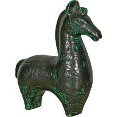Sgraffito-Keramikpferd nach Bitossi
