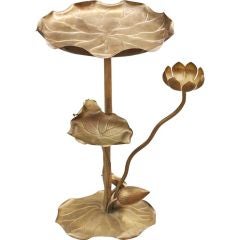 Brass Lotus Blossom Table by Carole Stupell