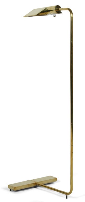 American Classic Cantilevered Swivel Brass Reading Lamp by Cedric Hartman For Sale