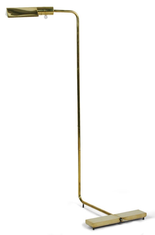 Late 20th Century Classic Cantilevered Swivel Brass Reading Lamp by Cedric Hartman For Sale