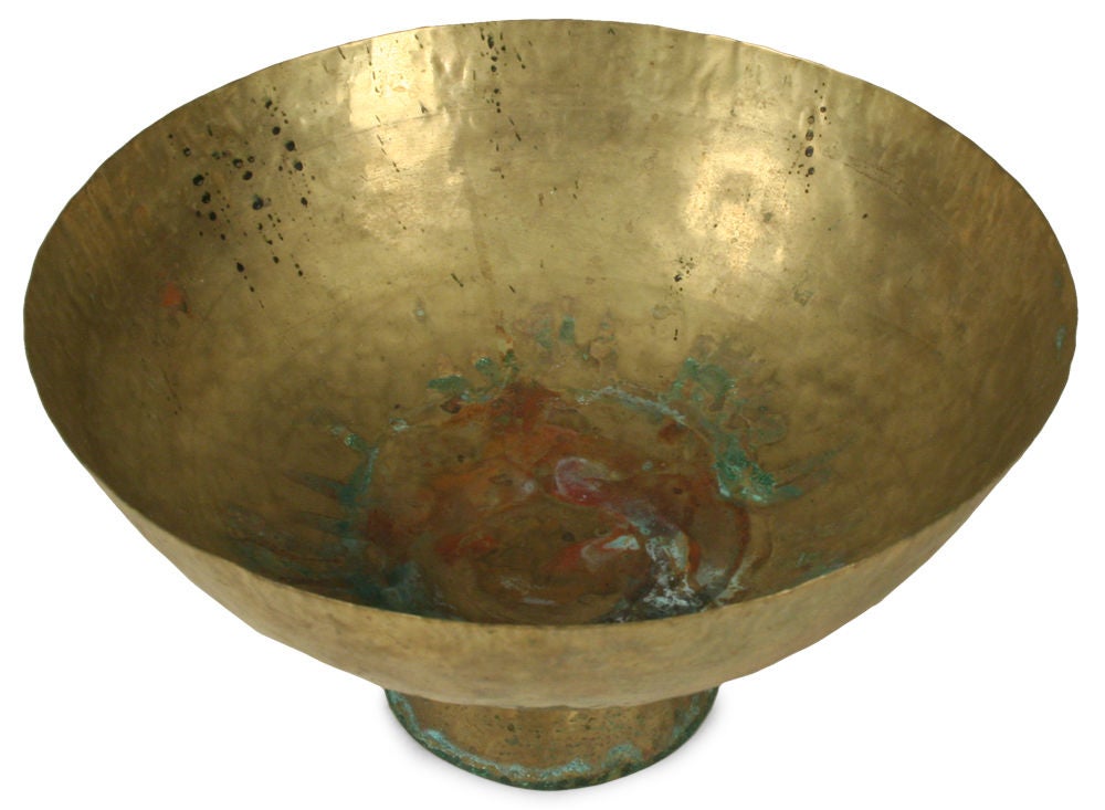 hammered brass bowl