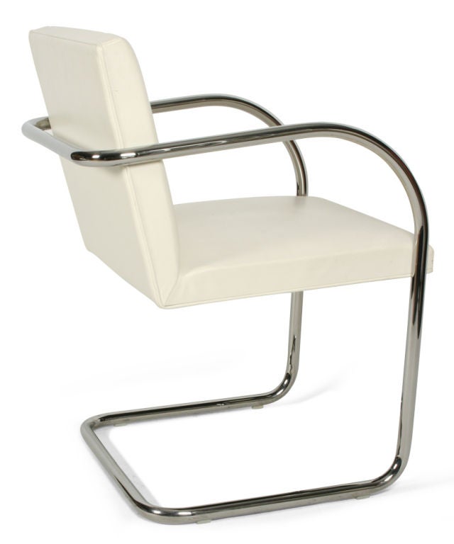 Late 20th Century Pair of Cantilevered Brno Armchairs by Mies van der Rohe For Sale