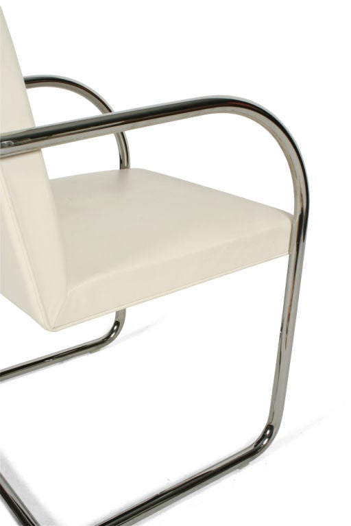 Pair of Cantilevered Brno Armchairs by Mies van der Rohe For Sale 2