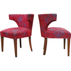 Pair of Klismos Slipper Chairs 