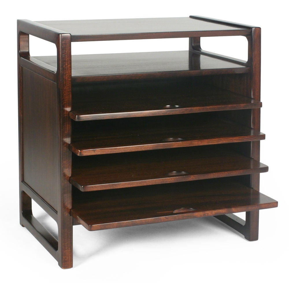 Pair of Walnut Magazine Tables by Edward J Wormley for Drexel For Sale