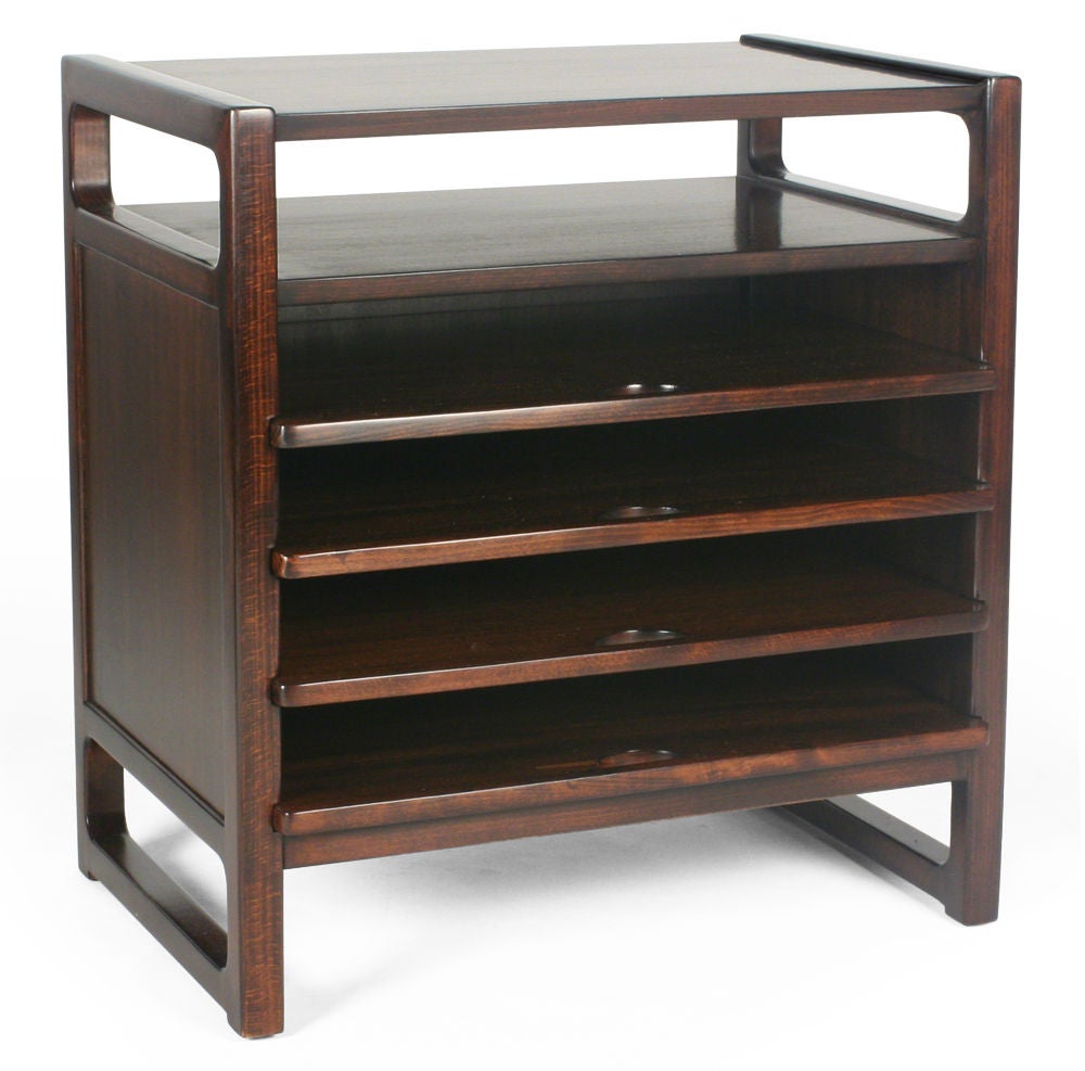 Pair of Walnut Magazine Tables by Edward J Wormley for Drexel For Sale