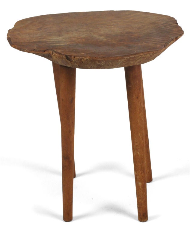 Oiled American Studio Craft Occasional Table by Roy Sheldon For Sale