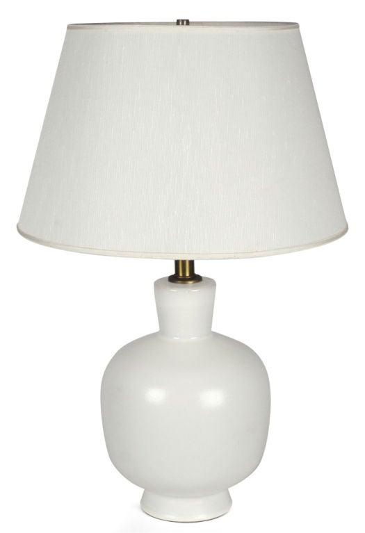 pair of white lamps