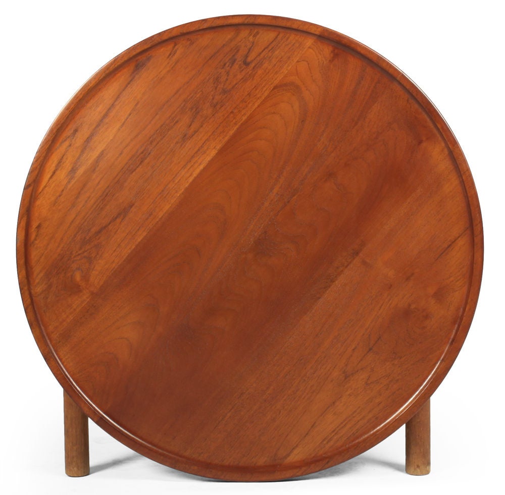 Danish Knock Down Occasional Table by Hans J. Wegner for Andreas Tuck In Excellent Condition For Sale In New York, NY