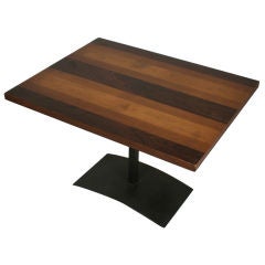 Rosewood and Black Iron Occasional Table by Milo Baughman 2