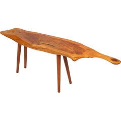 American Narrow Free Edge Cocktail Table by Roy Sheldon