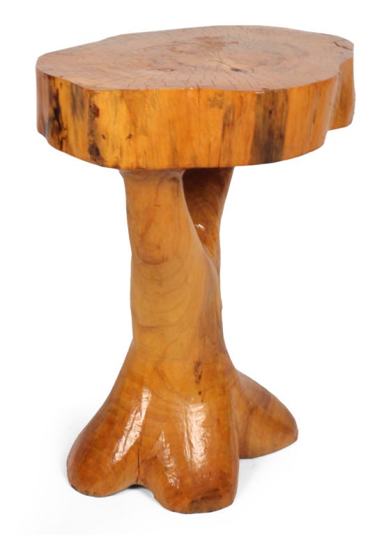 American Craftsman American Sculpted Root Table in the manner of J.B. Blunk For Sale