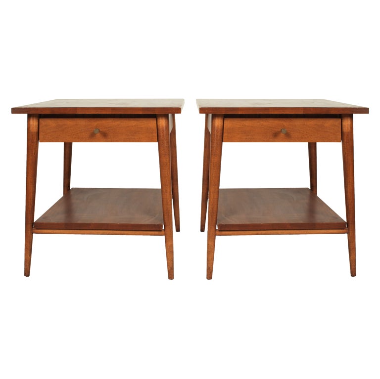 Pair of Planner Group Lamp Tables by Paul McCobb for Winchendon