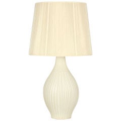 Fluted Gourd Ceramic Table Lamp by Lee Rosen for Design Technics