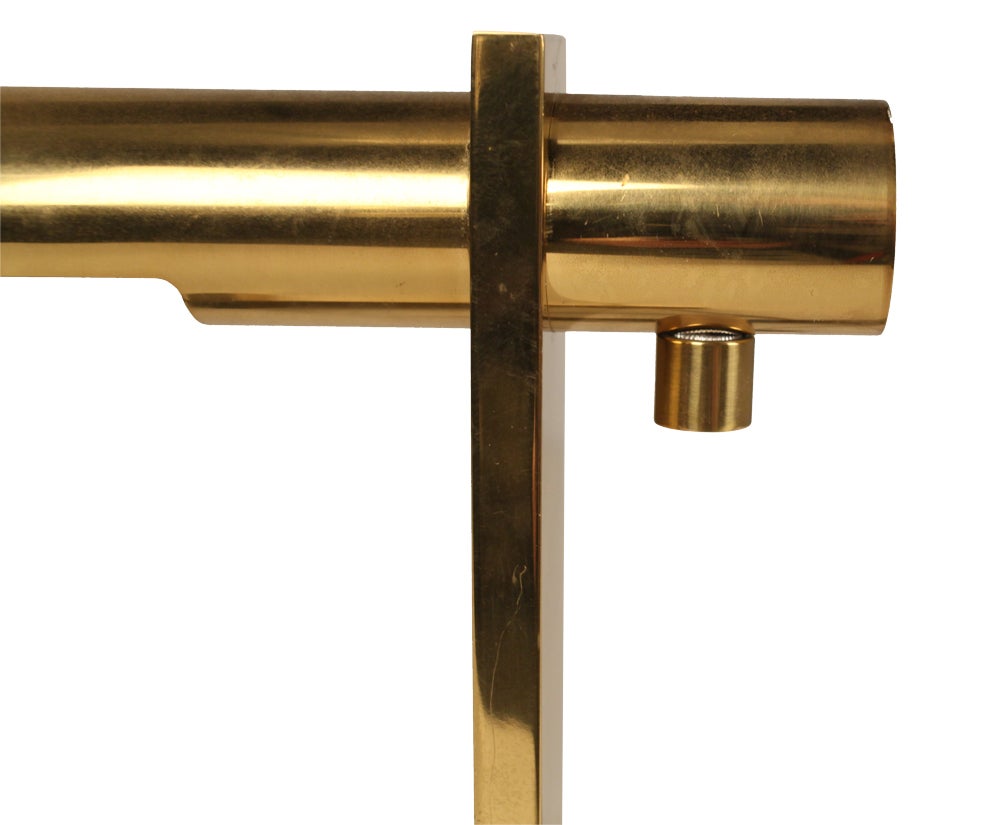 Polished Brass Cantilevered Desk Lamp by Casella 4