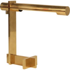 Polished Brass Cantilevered Desk Lamp by Casella