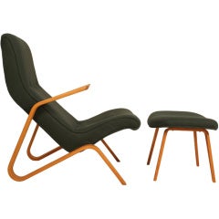 Grasshopper Chair and Ottoman by Eero Saarinen for Knoll 12