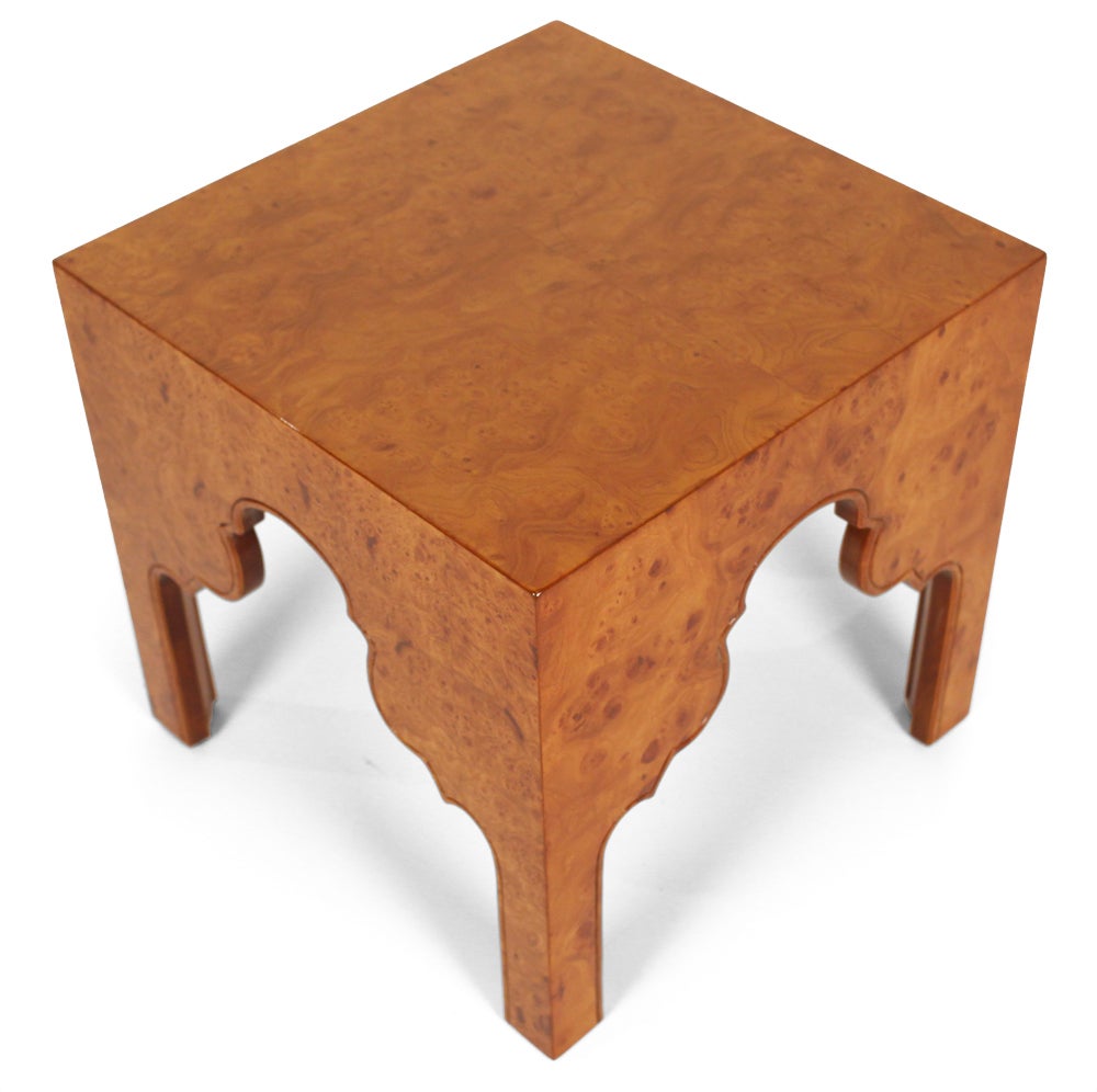 American Burl Silhouette Occasional Tables by Drexel Furniture For Sale 3