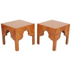 American Burl Silhouette Occasional Tables by Drexel Furniture