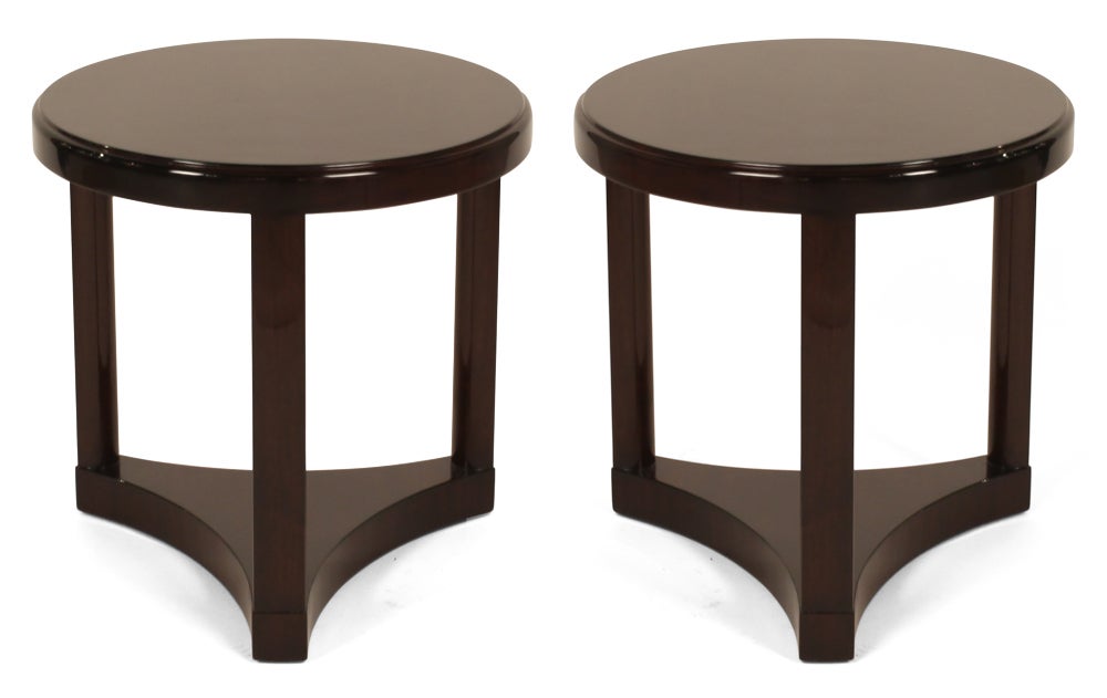 American Pair of Neoclassical Occasional Tables by Edward J Wormley