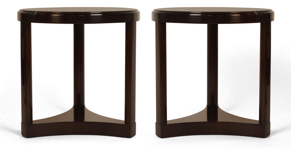 Pair of Neoclassical Occasional Tables by Edward J Wormley In Excellent Condition In New York, NY