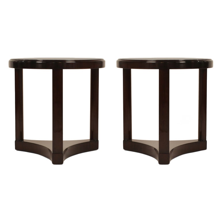 Pair of Neoclassical Occasional Tables by Edward J Wormley