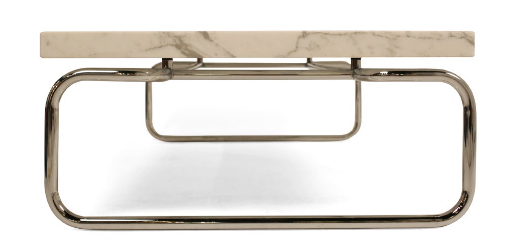 Monolithic Marble Cocktail Table by Michael McCarthy for Cassina For Sale 2